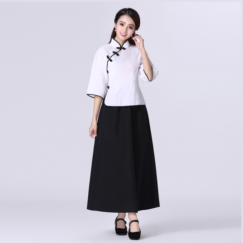 民国学生装五四运动表演服毕业服学生服装青年装中山装男班服舞台合唱