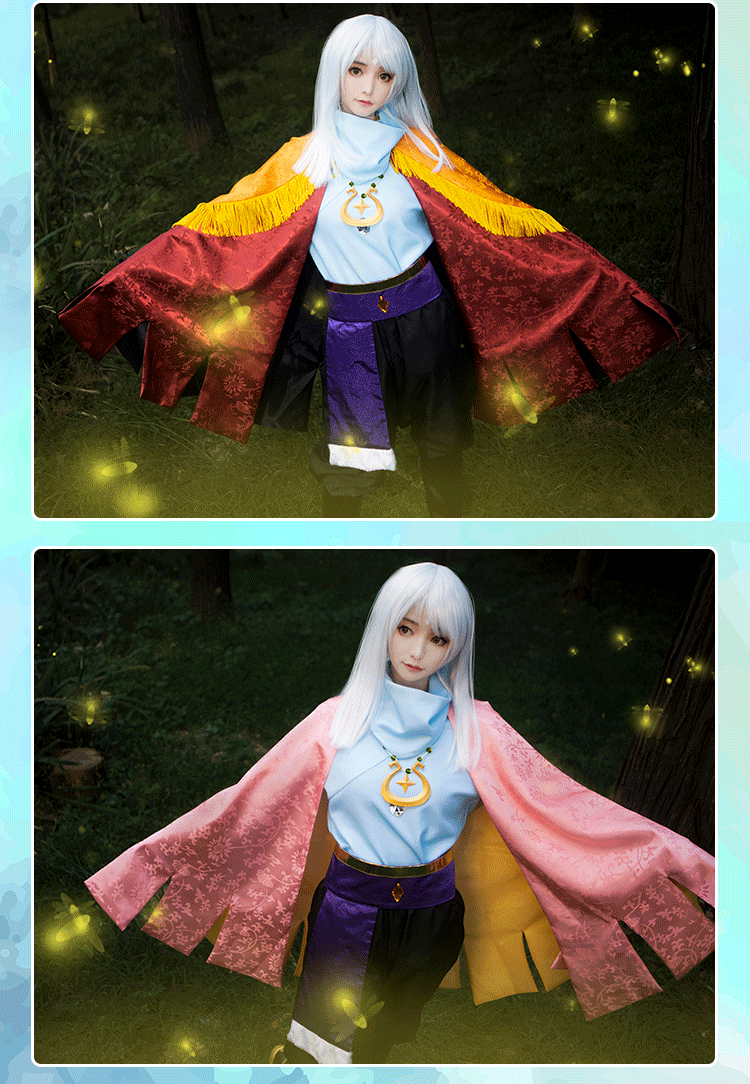 现货光之后裔cosplay服双层面料动漫斗篷披风 (现货)凛冬季衣服 s