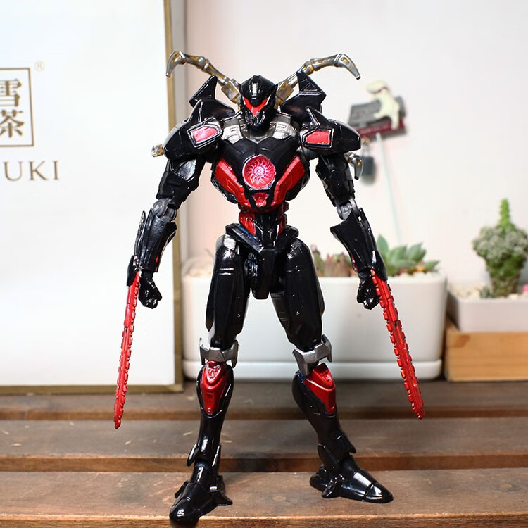 万代(bandai)同款装甲环太平洋机甲危险流浪者版可发光可动模型玩具男