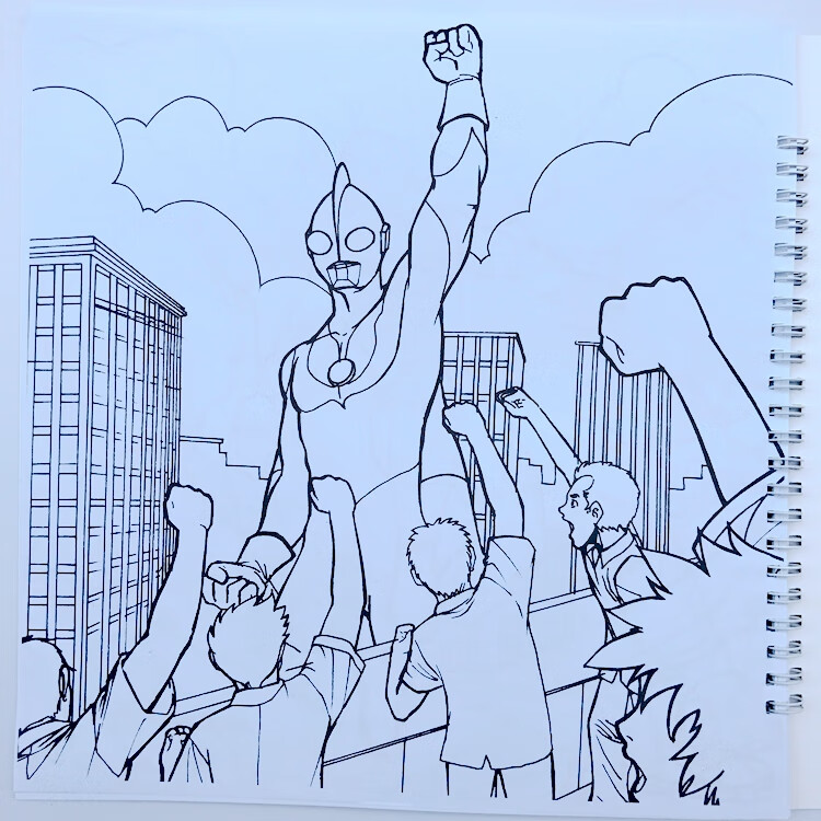 儿童画画书奥特曼小手学画画涂色本奥特曼图画本涂色画画书 奥特曼