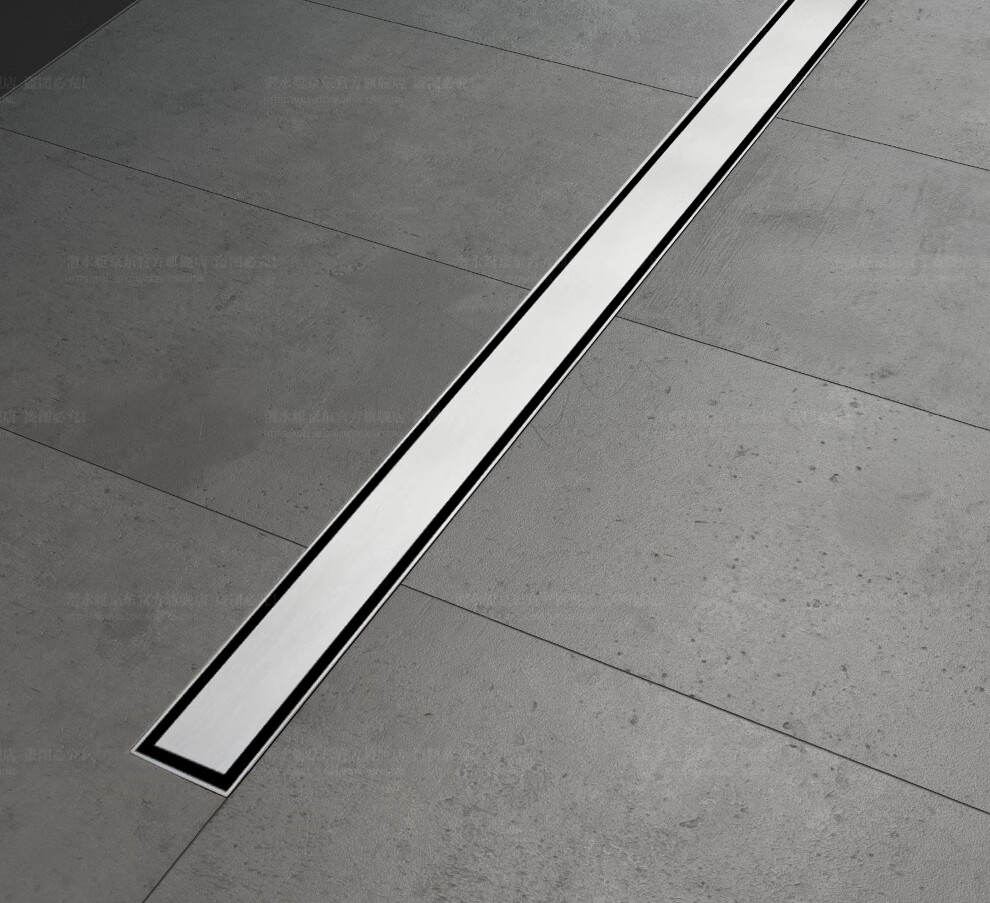 潜水艇(submarine)线性地漏大排量长方形淋浴地漏防臭隐形正反可用