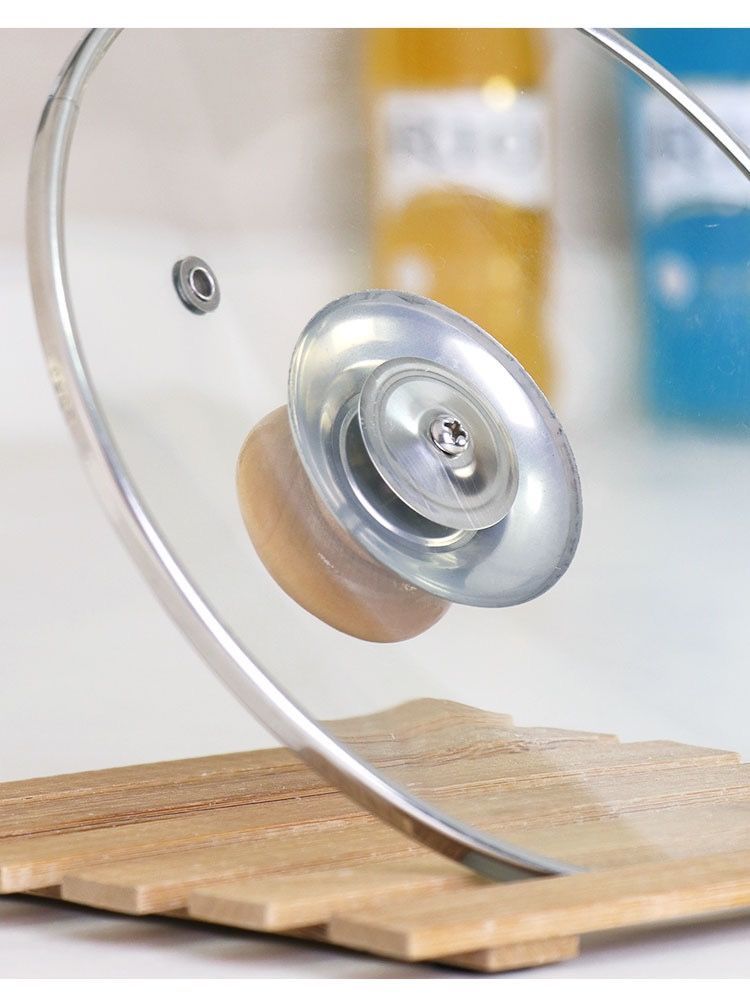 通用实木锅盖把手防烫锅盖帽不锈钢锅钮炒锅蒸锅锅盖耐高温提手柄2个