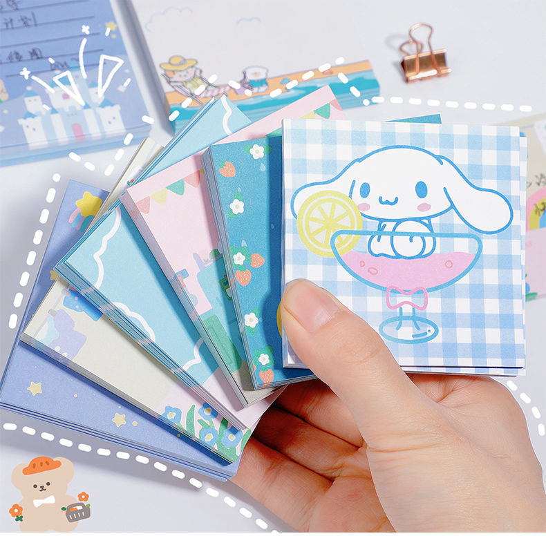 in风高颜值便利贴手账便利贴小清新卡通少女n次贴手帐装饰素材纸小小