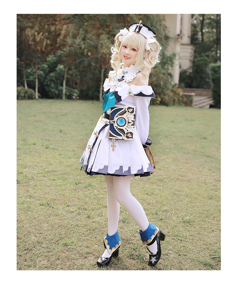 现货 套装 送斜挎魔法书【漫囧】原神 芭芭拉 cosplay衣服 全款