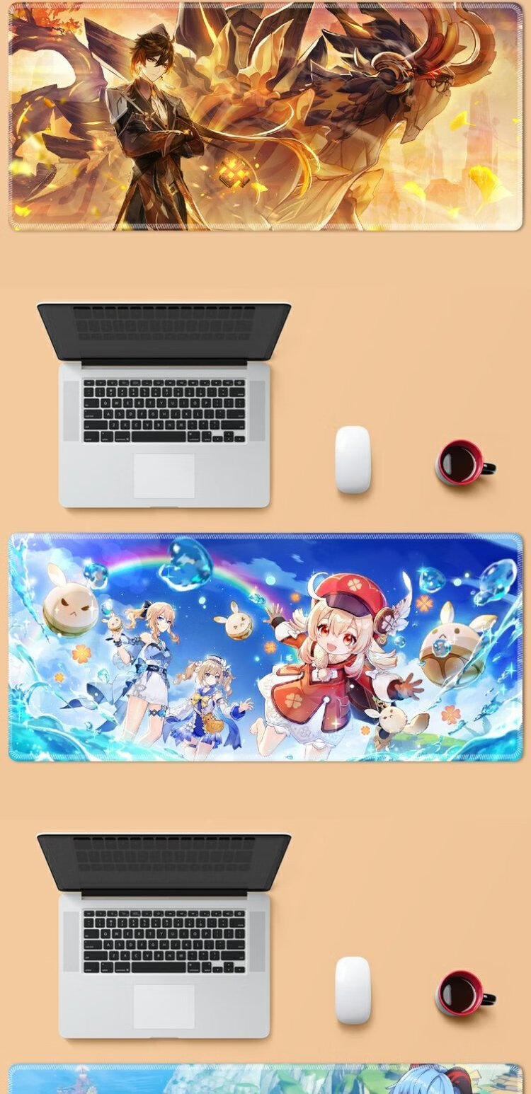 原神必胜客联动 原神鼠标垫周边桌垫电竞办公游戏二次元男女卡通护腕
