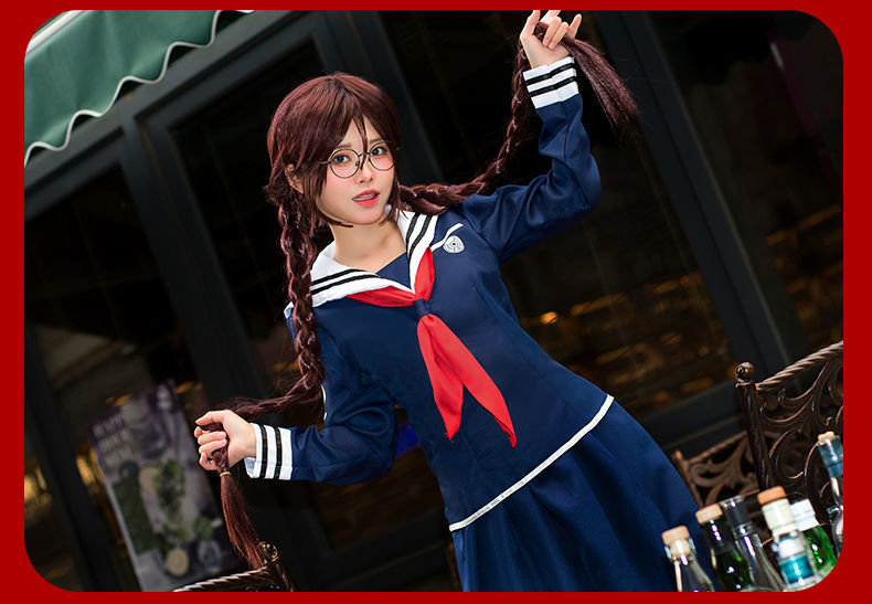 腐川冬子cos服装女动漫cosplay女装制服弹丸论破轮舞水手校服 腐川