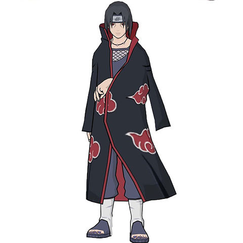 晓组织披风宇智波鼬蝎迪达拉长袍子假发男全套衣服装 鼬(五件套) xl