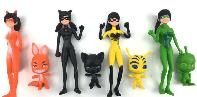 奇迹少女米可幻奇黑猫诺尔的玩具娃娃米克幻奇饰品溜溜球面具摆件 k53