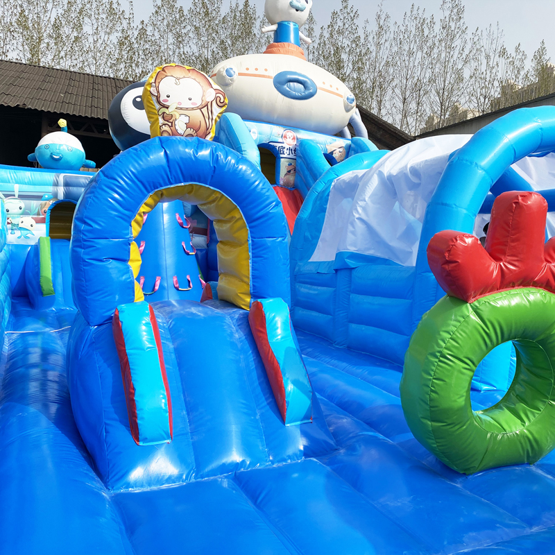 充气城堡新款淘气堡海底小纵队系列商场中庭充气城堡户外室外大型商场