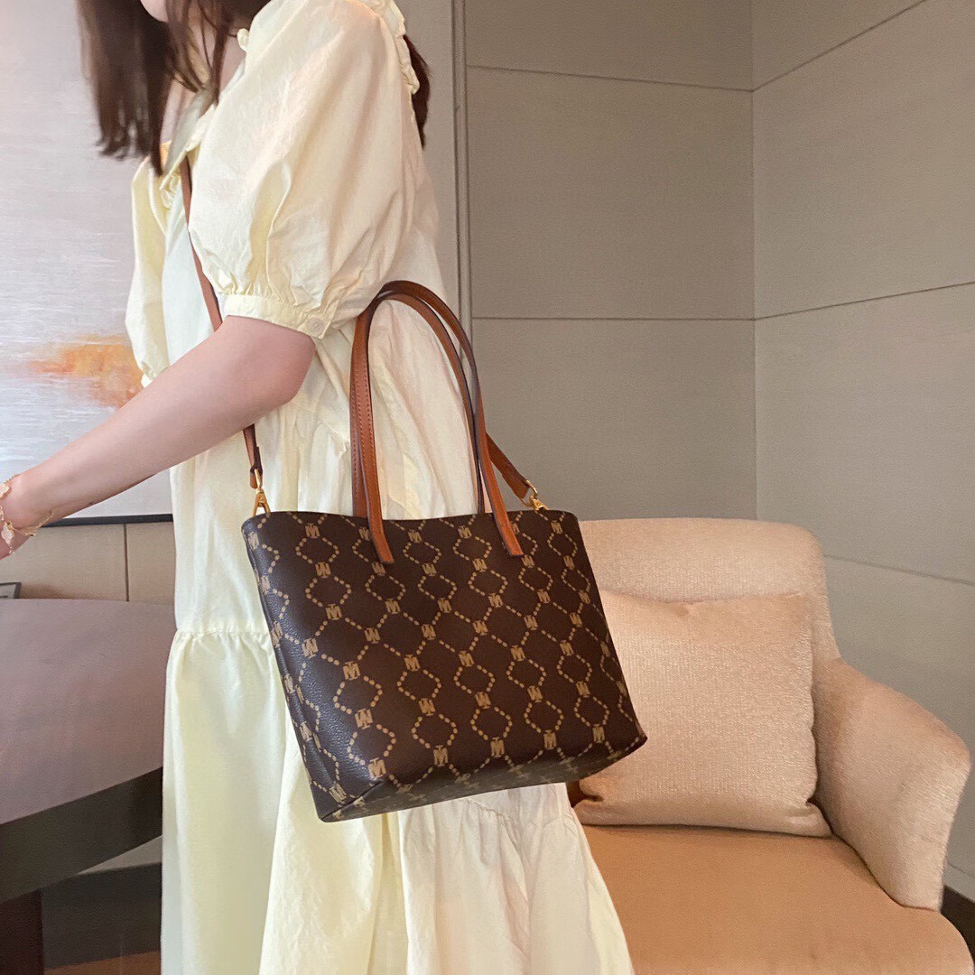 michael&kilans女包旗舰官网老花购物袋托特包大容量通勤手提单肩女