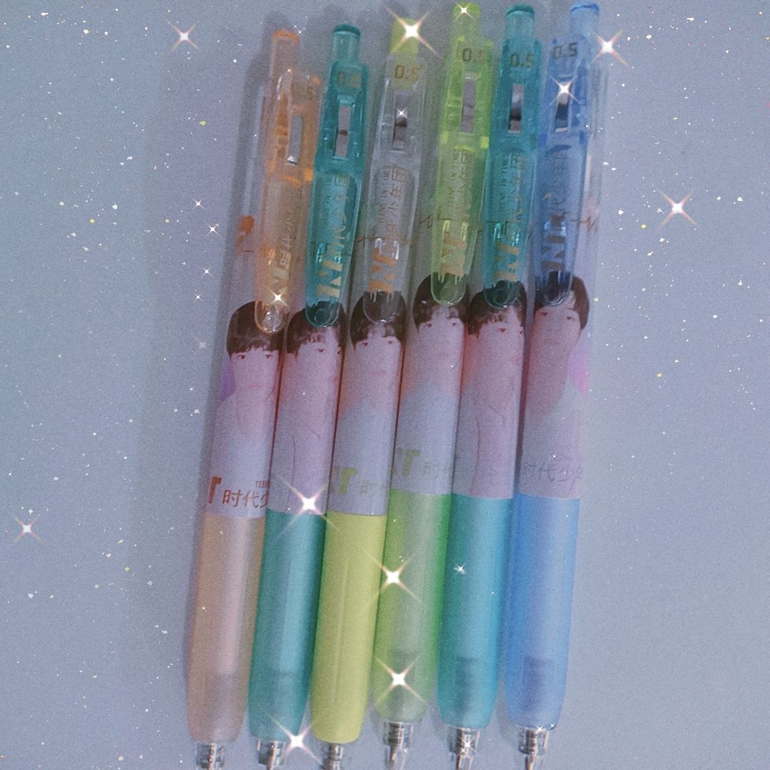 tnt时代少年团按动盲盒笔 高颜值偶像人物中性笔 好看的笔签字笔 时代