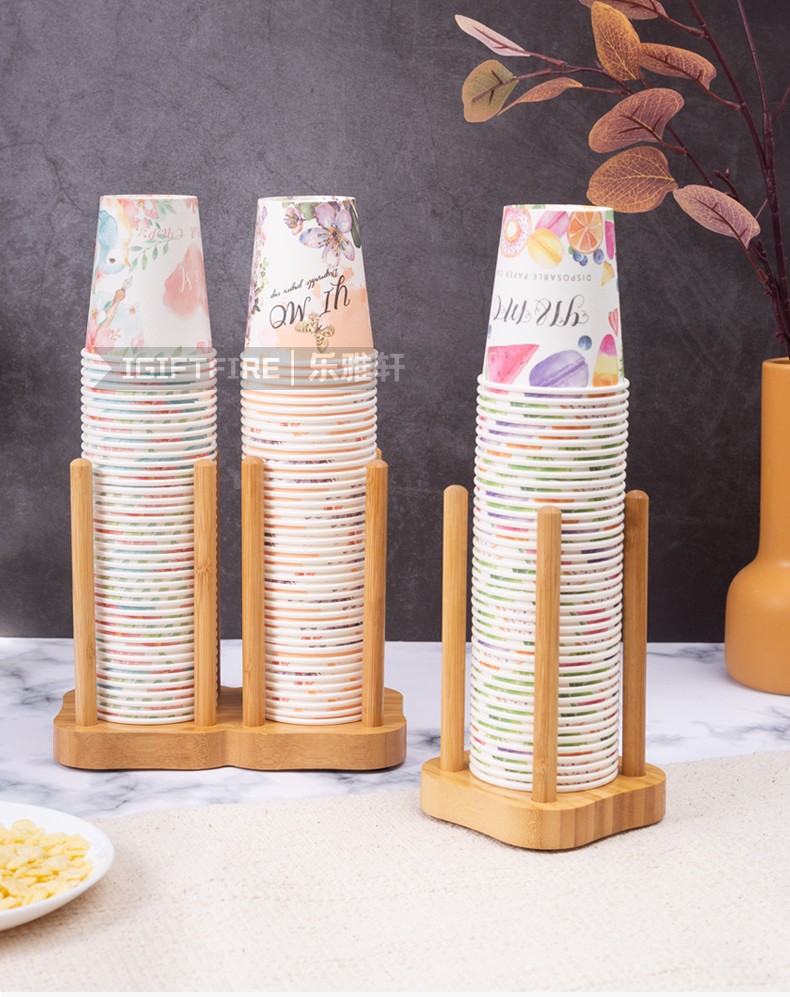 igiftfire 一次性杯子架家用饮水机收纳水杯架置物架奶茶店杯架纸杯架