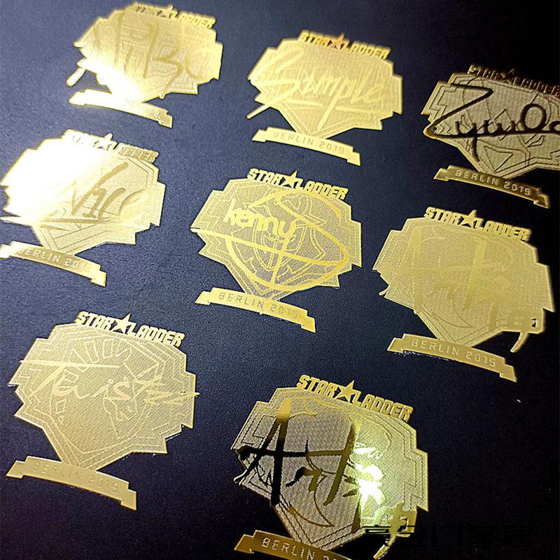 csgo贴纸 手机电脑个性游戏csgo战队选手simple签名金属贴贴纸印花