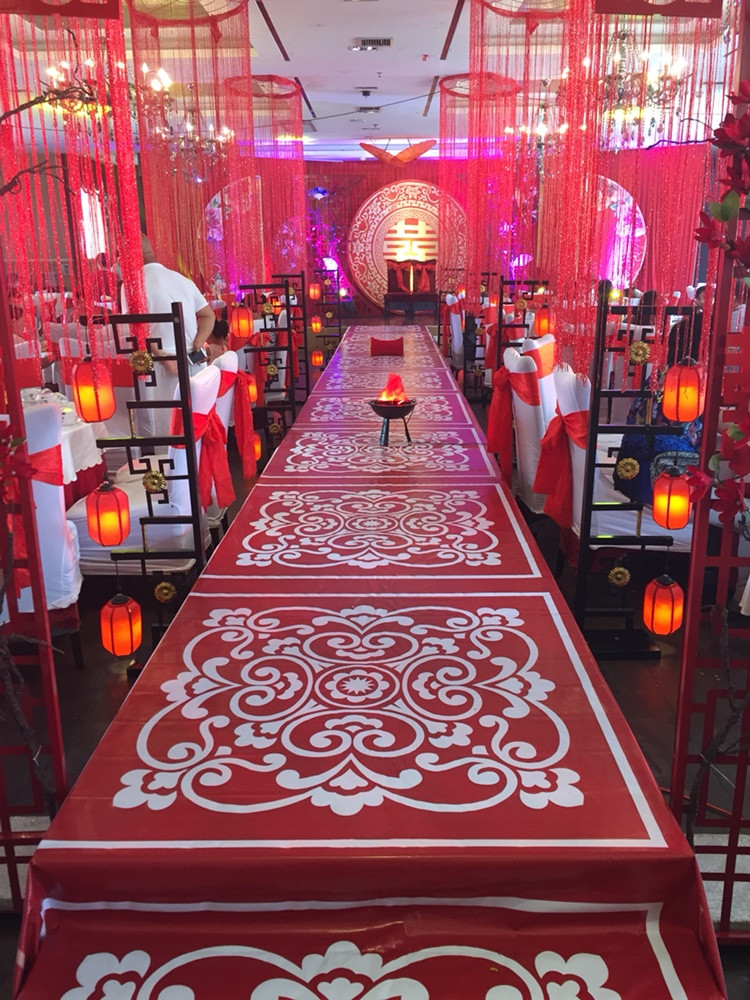 【抖音 】 中国风婚庆道具汉唐仿古宫灯新中式婚礼路引三联灯笼路引