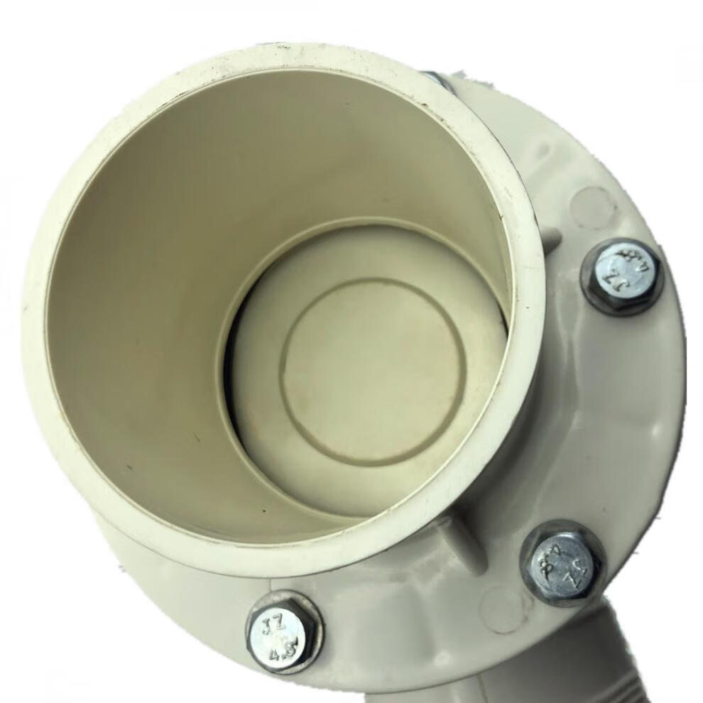 出水口63/75法兰低压农田灌溉排水出水口阀门 黑色pvc90出水节【图片