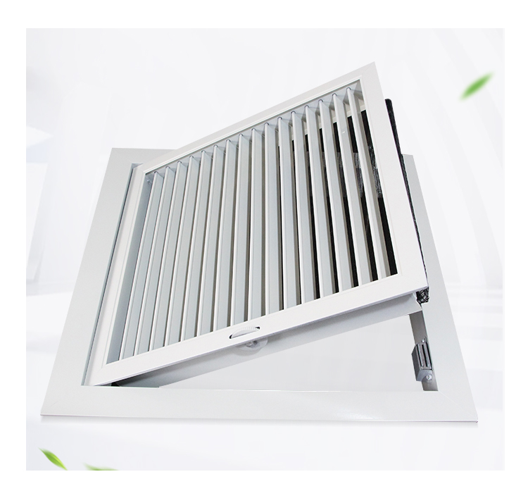 铝合金回风窗可开可调节定制无尘净化车间出风口双层通风口百叶窗 可