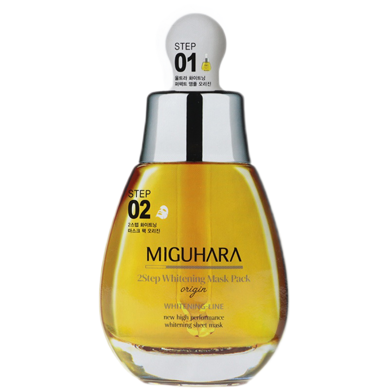 韩国咪咕哈啦miguhara焕亮面膜女黄胖子原装进口 5片一盒 黄瓶一盒装