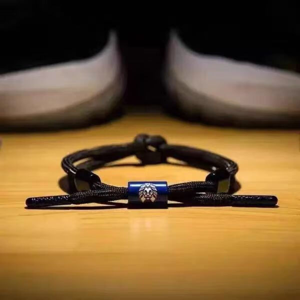 小狮子手链绳结系列透视蜡绳扎染街头热浪男女情侣款学生手环结绳