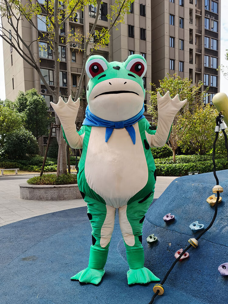 青蛙人偶服装青蛙人偶服装充气卡通癞玩偶服葫芦娃蛤蟆服装现货来图