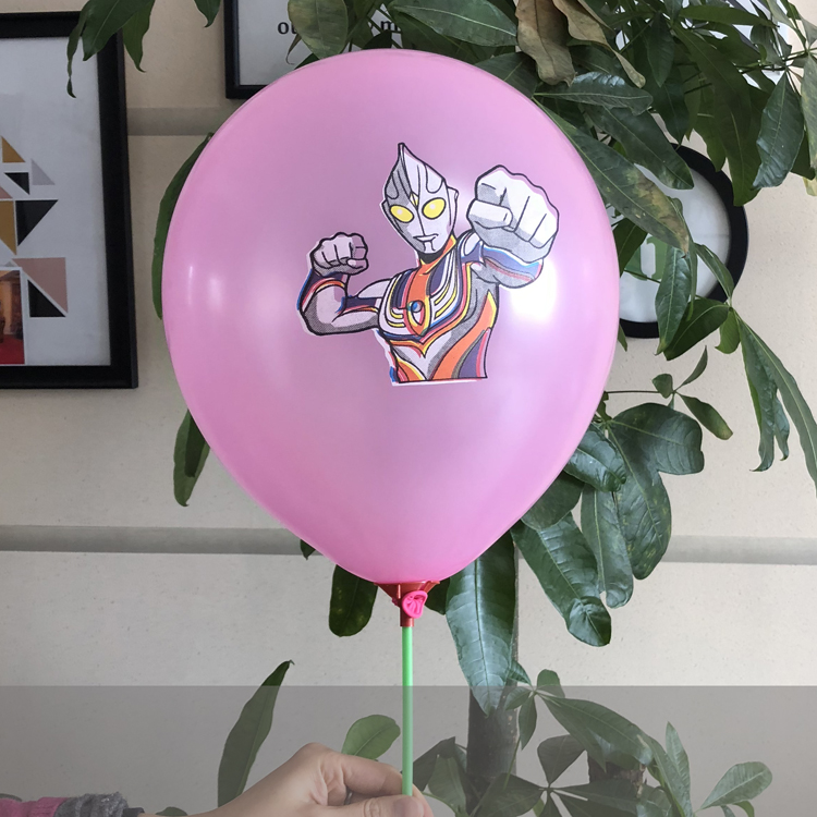 儿童气球迪迦奥特曼气球卡通生日儿童玩具装饰布置幼儿园学校地推小