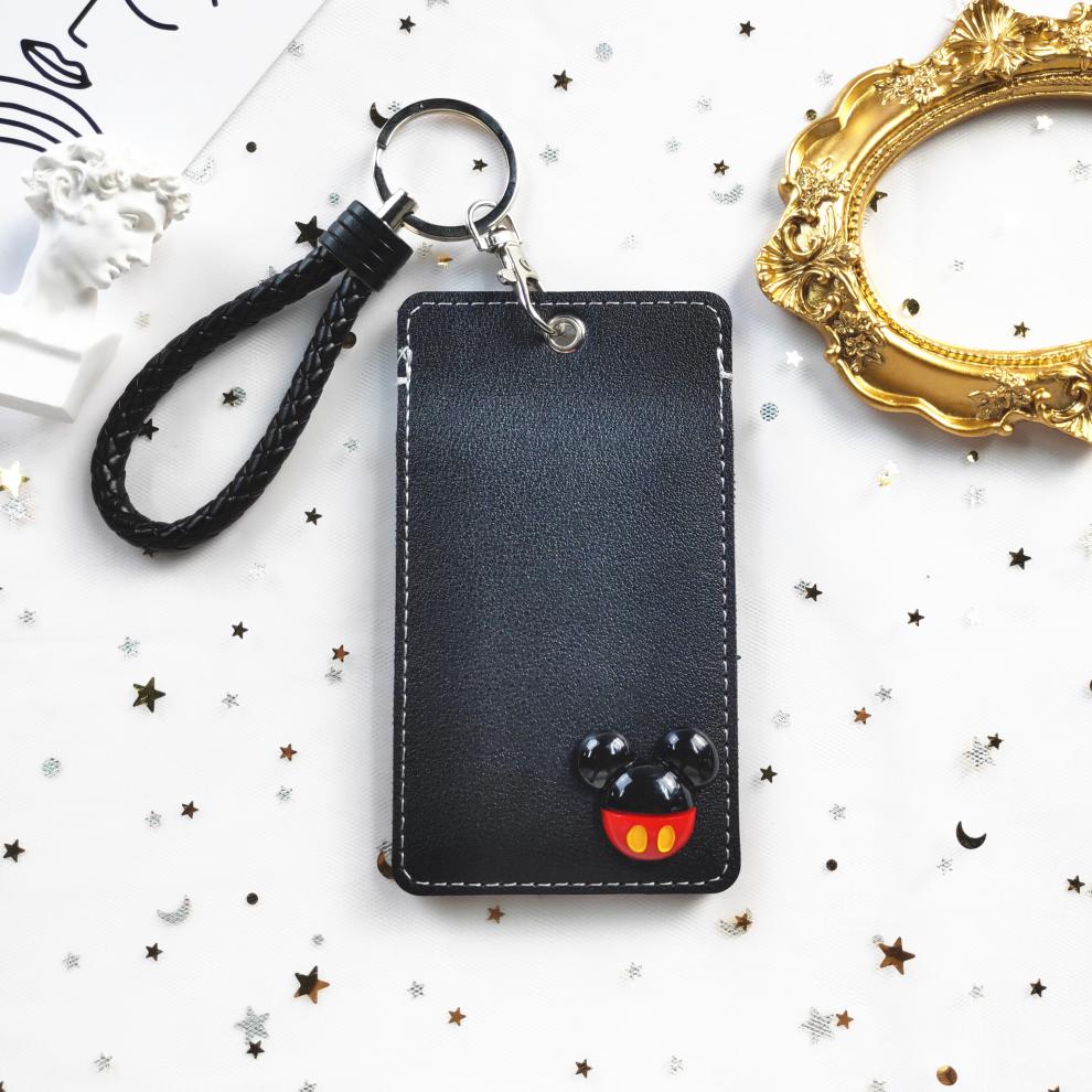 适用门禁饭卡公交卡套双面干扰分隔式卡套不干扰分离式两卡位钥匙扣