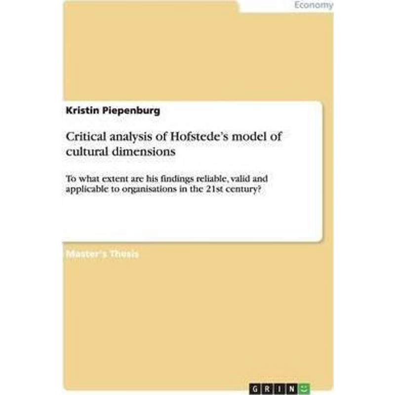 按需印刷Critical analysis of Hofstede's model of cultural dimensions[9783640881574]