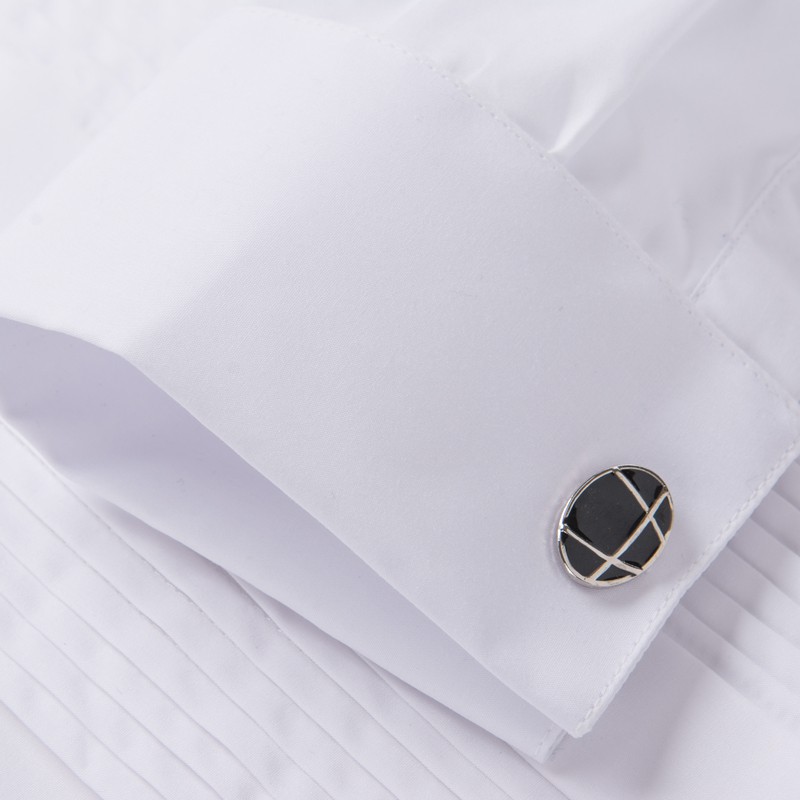 燕尾服衬衣男士长袖礼服衬衫演出派队领结新郎燕子领结婚法式袖扣