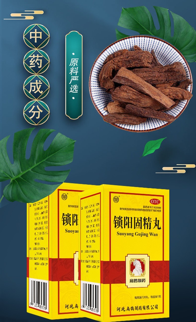 锁阳固精丸可选浓缩金锁固精丸固阳锁精丸专治阳痿早泄中药无力勃起