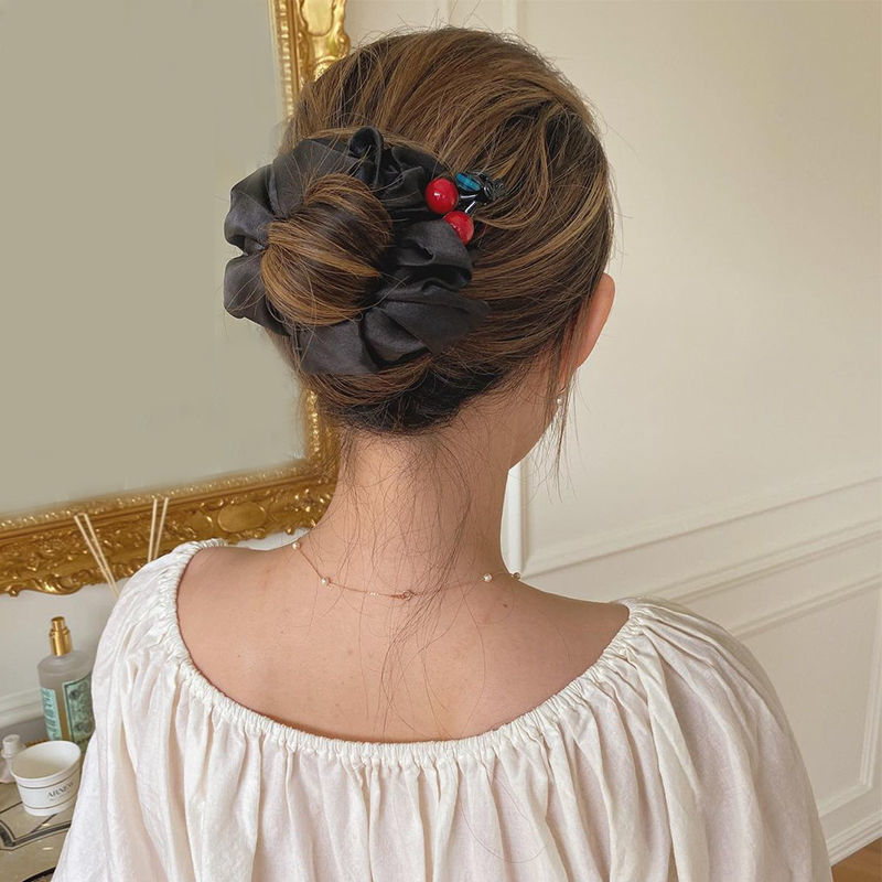 朋趣 懒人盘发器鸟巢发圈发夹后脑勺扭扭盘发神器 夹子头饰发卡女夏季