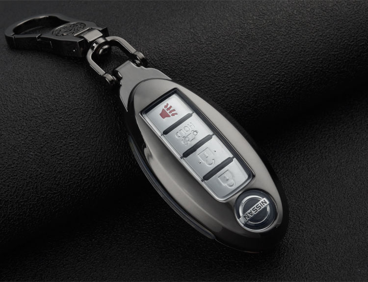 12-21款日产奇骏汽车钥匙套 奇骏车载金属钥匙壳包男女挂扣醉米zuimi