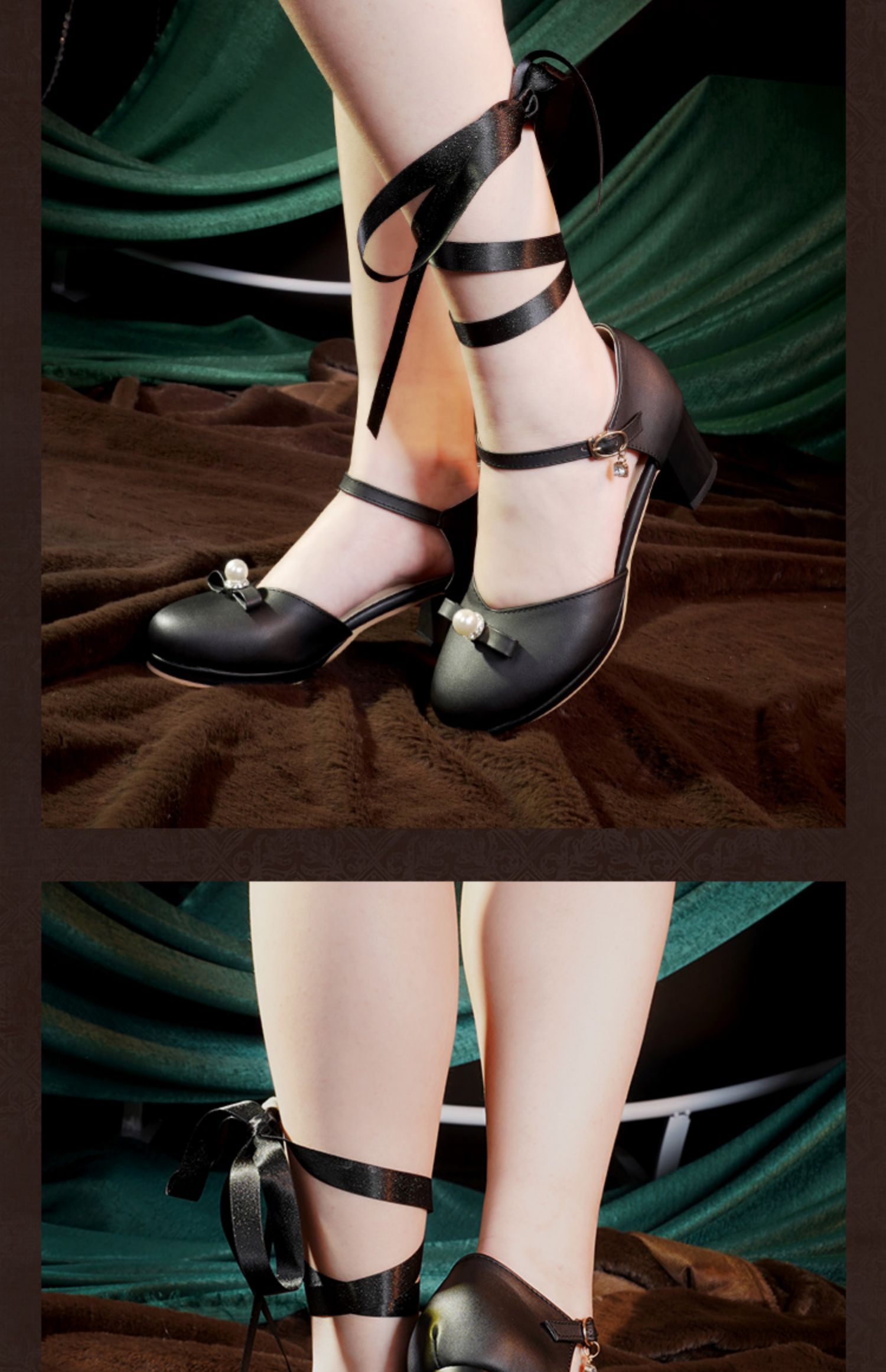 黑执事cos服知更鸟夏尔cosplay配件鞋子啵酱女装洋装 短款鞋子正价(未