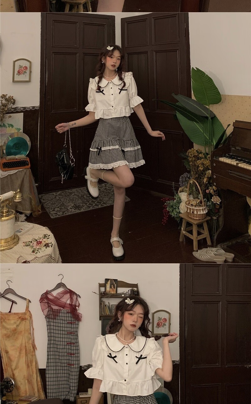 学生女生炸街半身裙夏甜酷裙套装小个子夏装显高搭配可盐可甜盐甜系