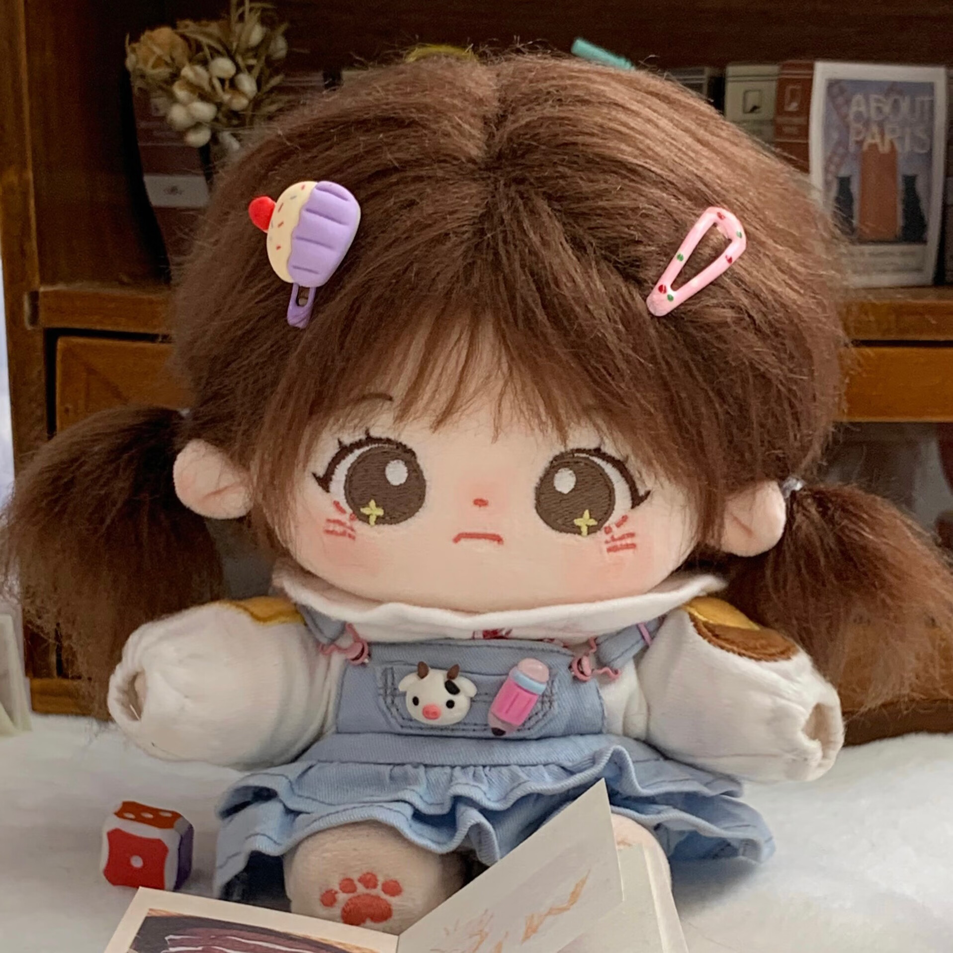 棉花娃娃棉花星球 mia棉花娃娃无属性女孩裸娃炸毛高温丝玩偶玩具公仔