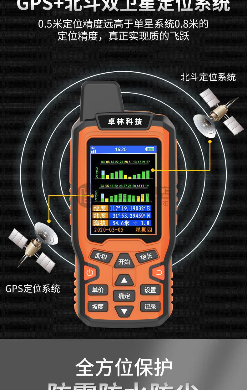 久保田测亩仪 测亩仪高精度手持ps土地面积地亩测量仪收割机车载量田