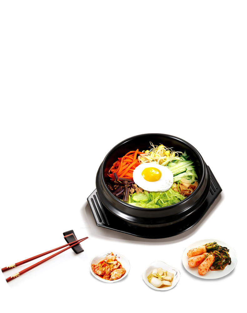 石锅拌饭锅单人商用沙锅韩式大酱汤煲仔饭砂锅小号家用碗 1100ml石锅