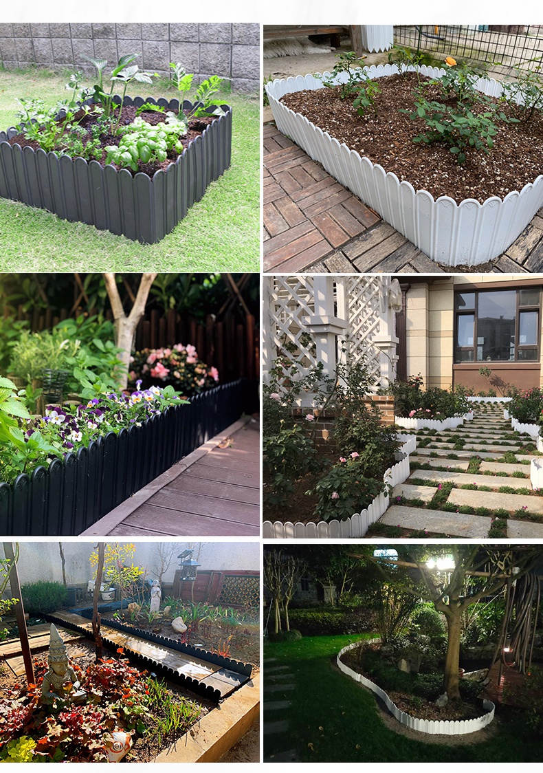 草坪护栏花园隔断围栏装饰插塑料菜园户外别墅护栏菜园篱笆栅栏浩驰深