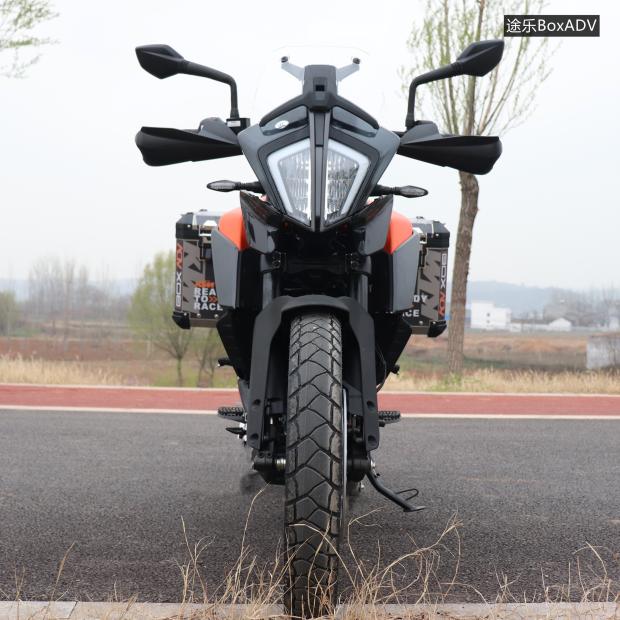 适用于ktm390adv三箱边箱尾箱架改装护杠快拆保护铝合金 橙色护杠