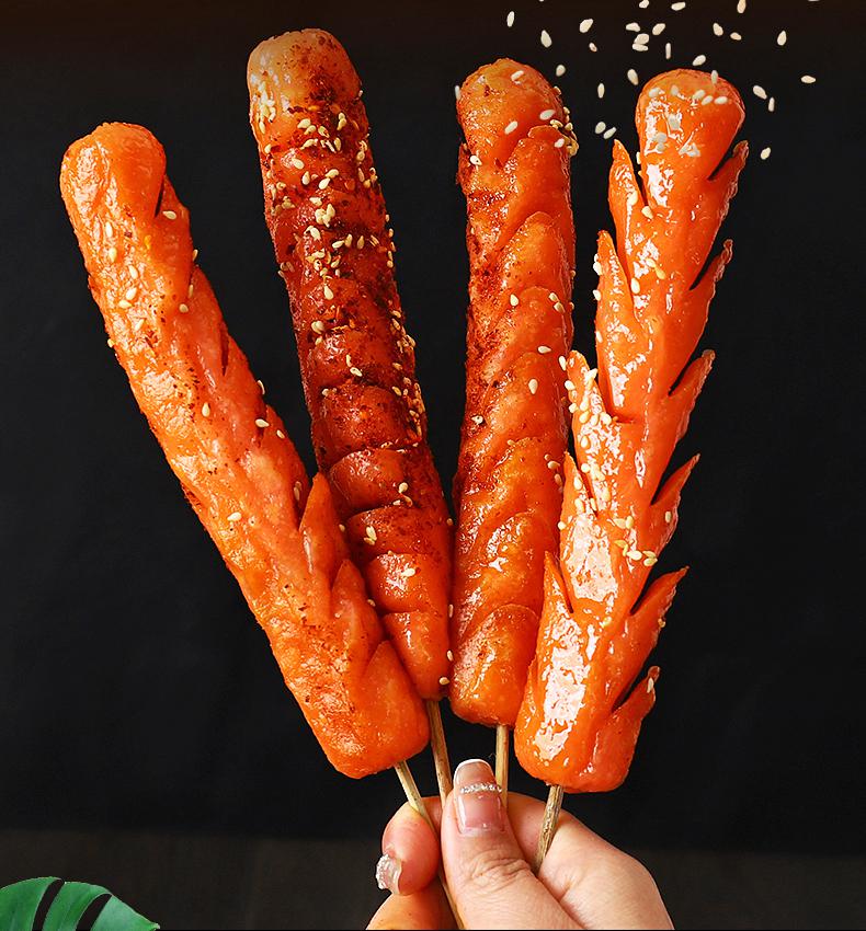 双润淀粉肠煎烤旺路边摊100g大号油炸香肠烤肠街边面粉肠 【双润淀粉