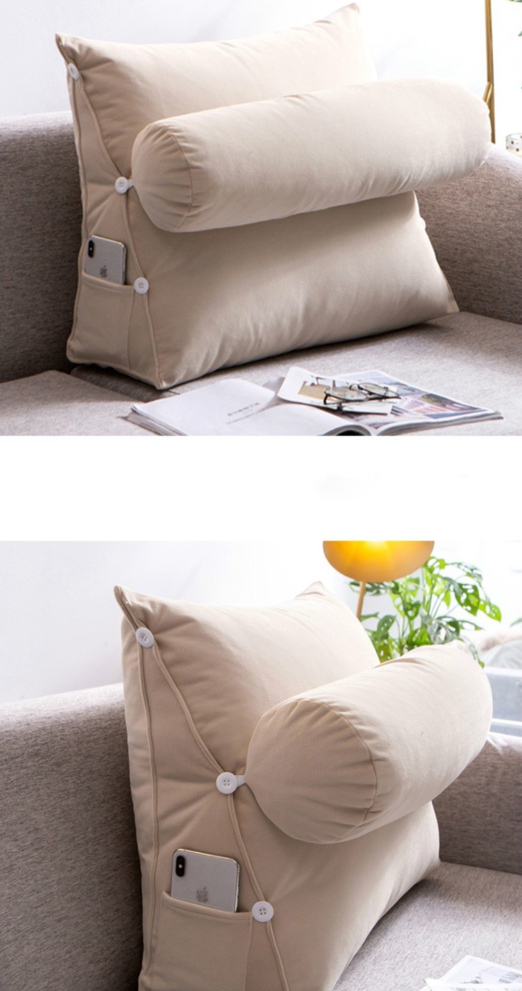 源织味护腰床头靠背垫榻榻米靠枕飘窗靠垫办公室抱枕护颈床上沙发垫腰
