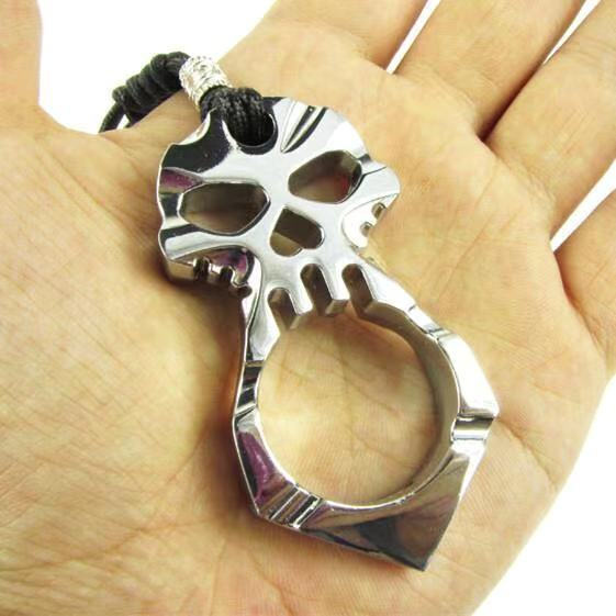 现货速发拳扣指虎两指扣双指扣四指扣单指扣手撑戒指扣防身防狼破窗器