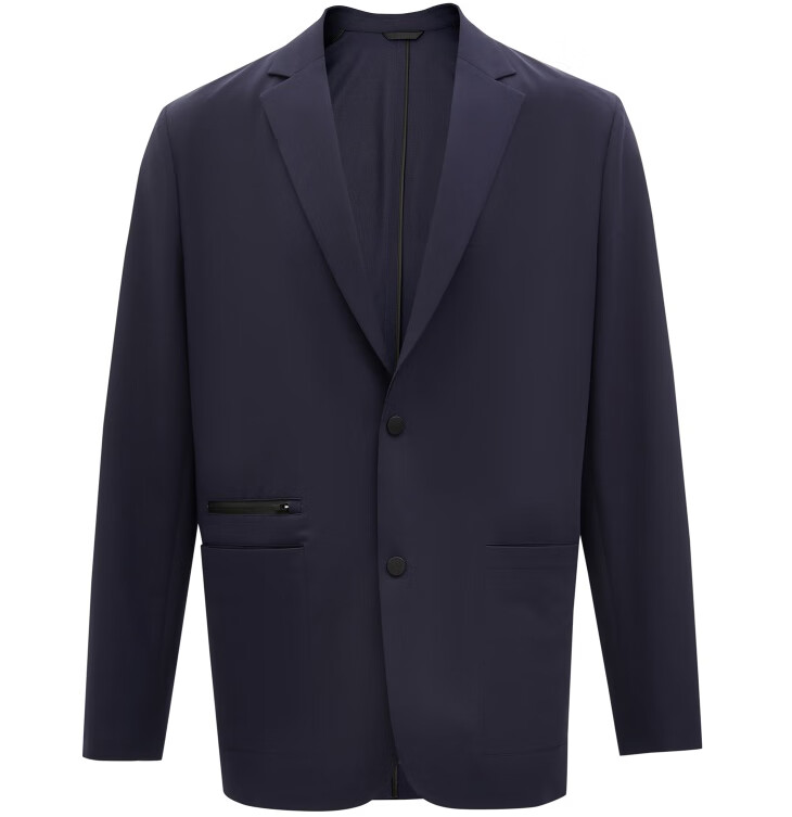 selected思莱德秋新微弹平驳领拉链时尚西装男s421372004 沙色 190