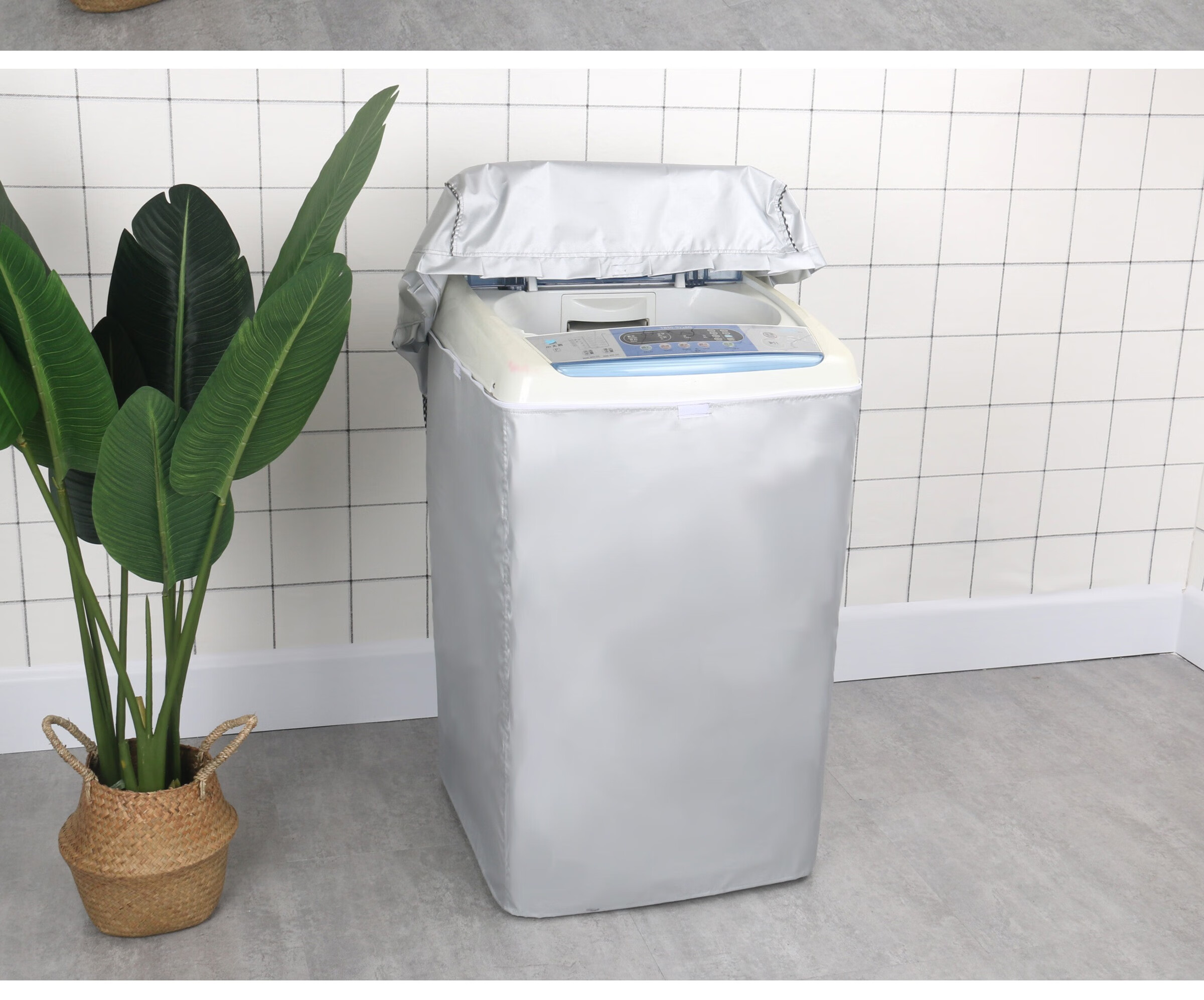 适用于美的适用于适用于美的波轮洗衣机罩防水防晒全自动上开盖布通用