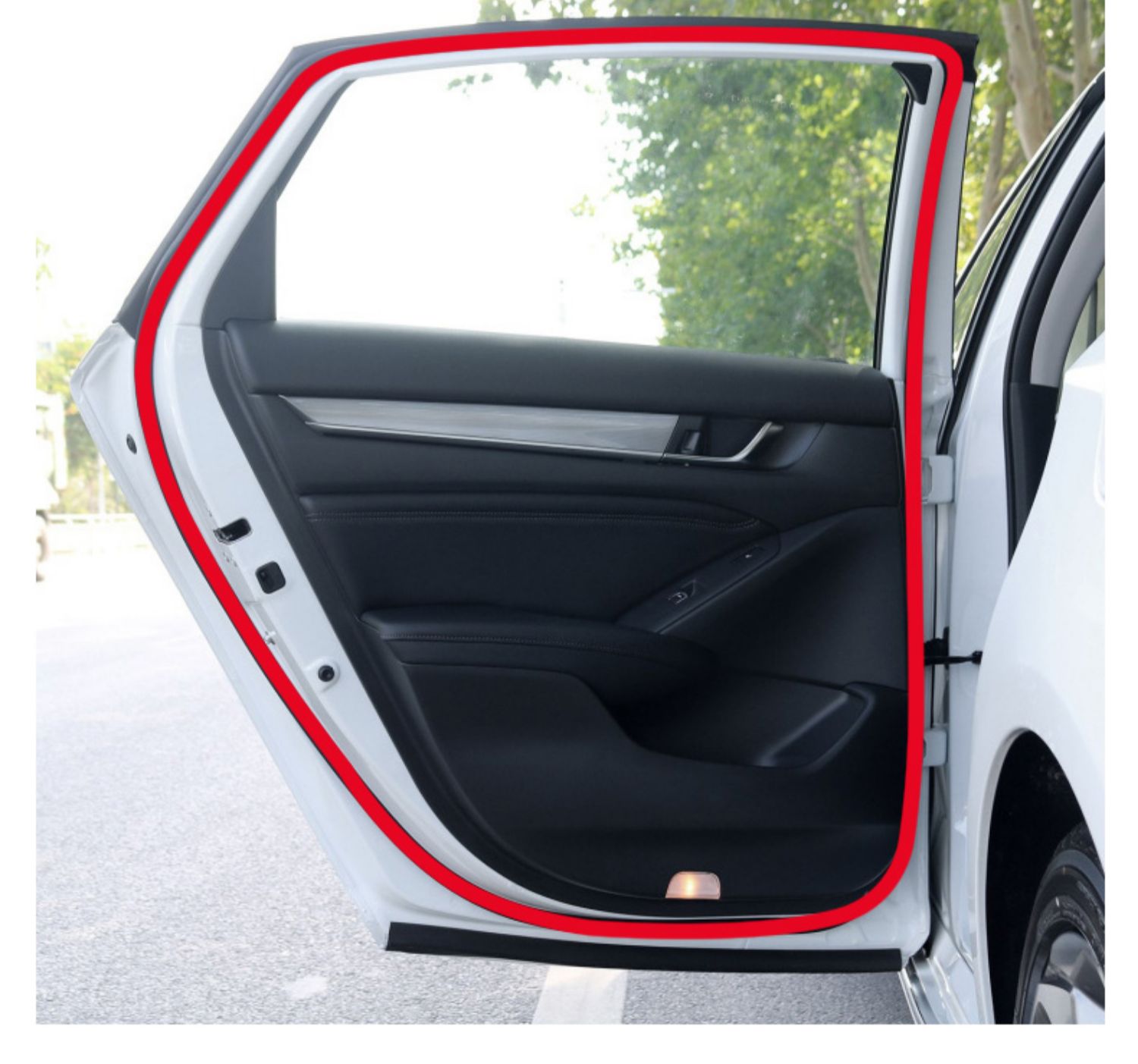 大d小d型z型汽车车门密封条隔音条防尘胶条前挡风玻璃车门条改装平底