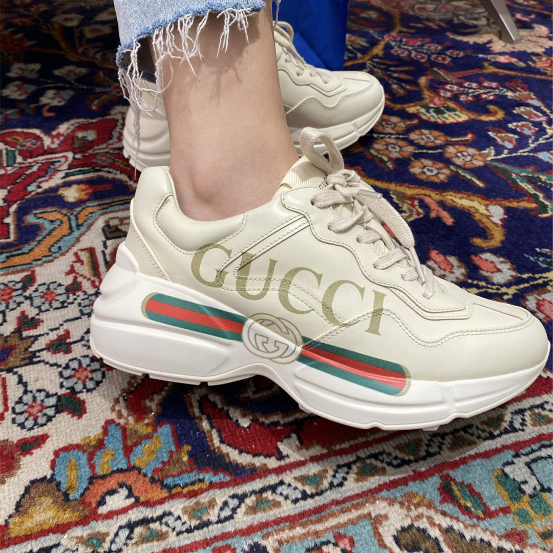 古驰gucci联名 g家酷奇老爹鞋女字母米老鼠百搭厚底增男女平底