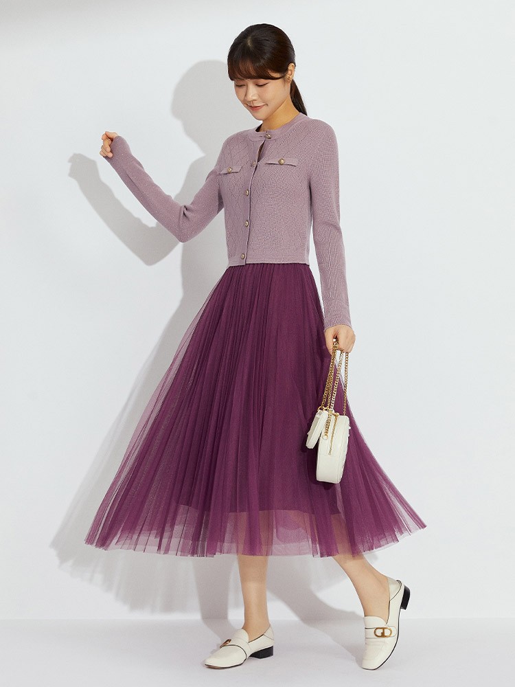 哥弟女装2021秋季新款松紧腰中长款百褶半身裙a200104 绿 xl(5码)