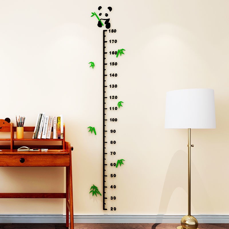 萌依儿(mengyier)身高贴3d立体亚克力宝宝量身高墙贴纸儿童房卡通测