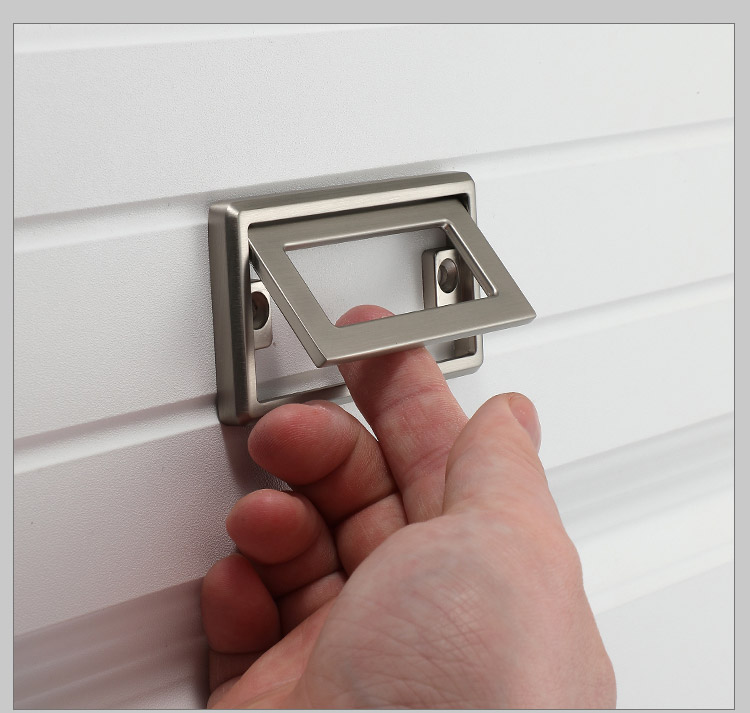 抽屉隐藏暗拉手现代简约鞋柜橱柜北欧轻奢金色黑色小把手黑色533396mm