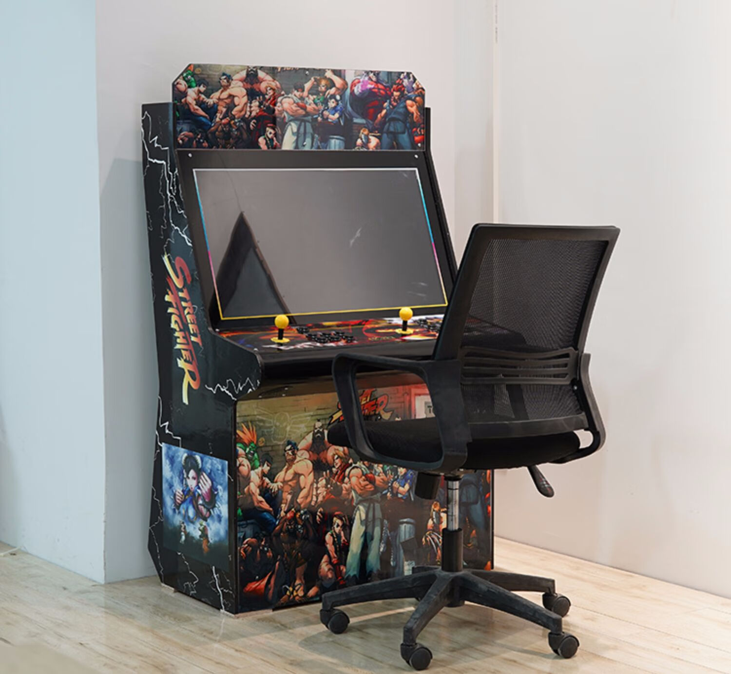 大型游戏机拳王97台式怀旧街机一体双人摇杆格斗投币家用bmoi 32寸