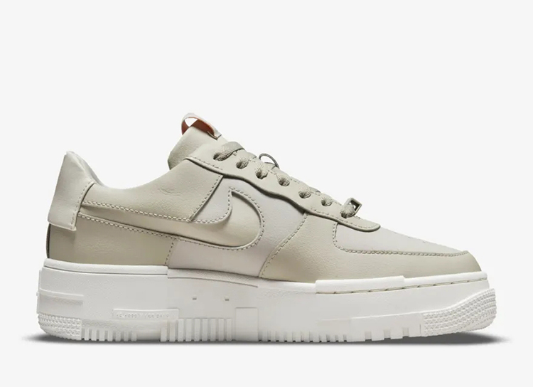 耐克nike空军1airforce1pixelaf1像素女款休闲鞋浅褐ck6649104ck