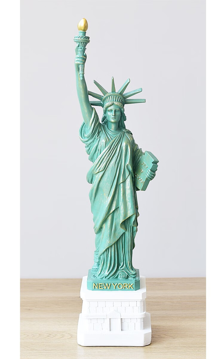 自由女神像摆件 自由女神雕像树脂雕塑大尺寸摆件客厅书桌装饰品摆设